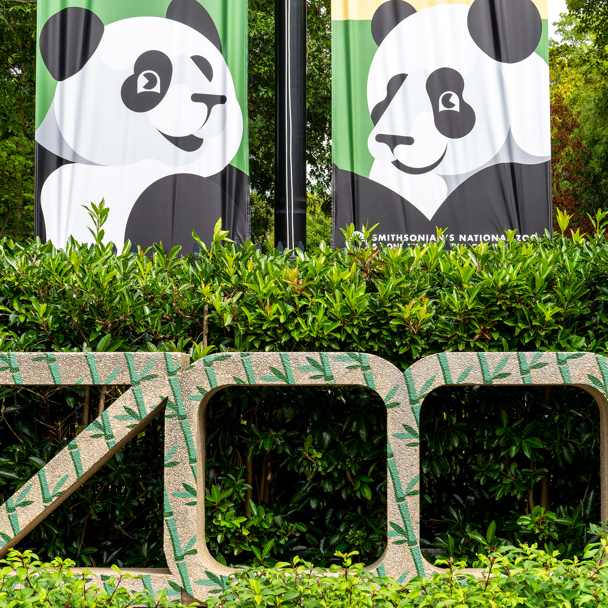 Zoo Panda Sign